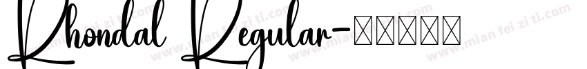 Rhondal Regular字体转换